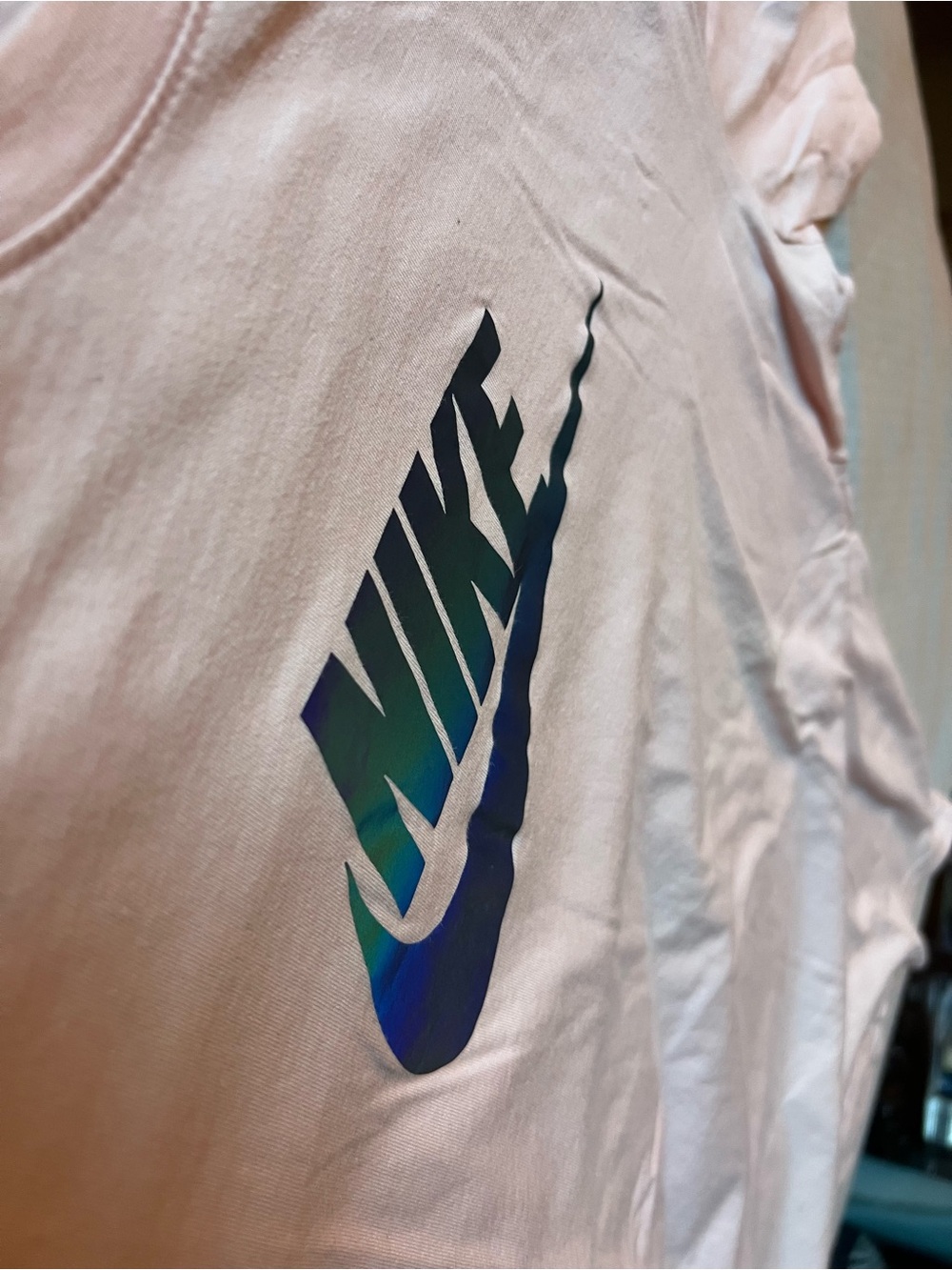 Nike Iridescent Logo Light Pink Tee